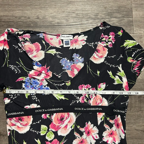 Vintage Dolce & Gabbana Underwear Stretch Logo Band T-Shirt - Picture 7 of 8